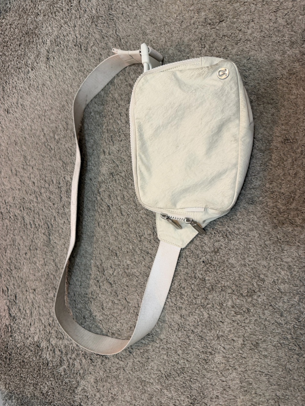 Cream Lululemon Belt Bag